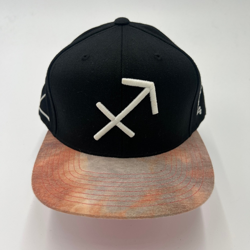 Mitchell Ness Sagittarius Zodiac Astrology Black Snapback Hat Adjustable Fit